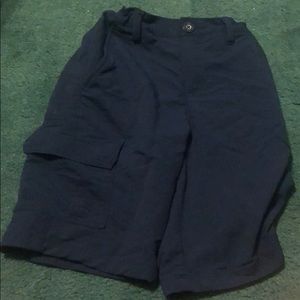 Under Armour dark blue heat tech shorts